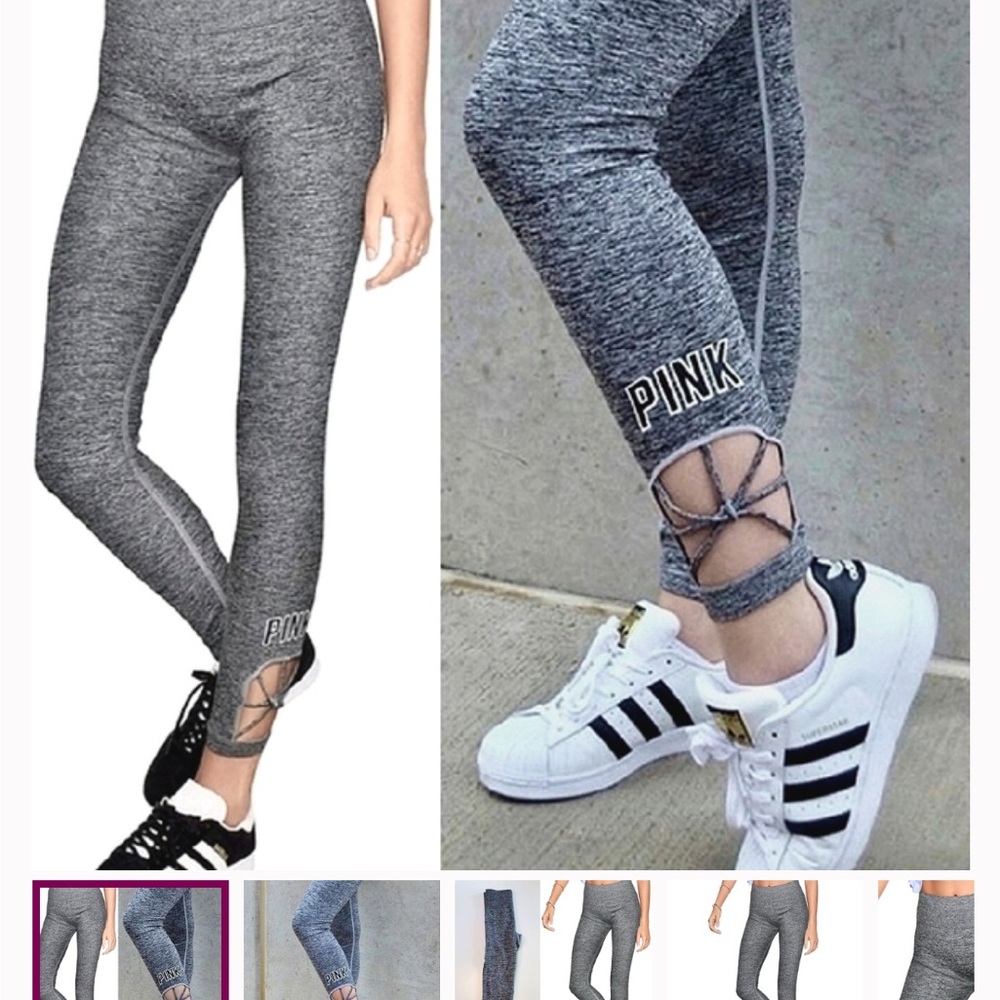 PINK Victoria's Secret Grey Marled Ultimate Leggings